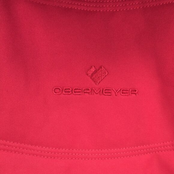 Obermeyer Tuscany II Womens Sz 20 Confetti Jacket Fur Hood Red Parka Winter Coat - Picture 5 of 10